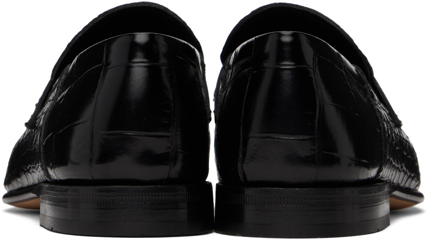 Ferragamo Black Ottone Loafers