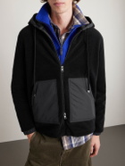 Moncler - Teddy Fleece Zip-Up Hoodie - Black