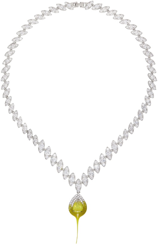 Photo: Ottolinger Silver & Yellow Crystal Dip Necklace
