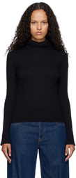 Moncler Black Virgin Wool Hoodie