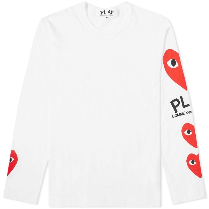Photo: Comme des Garcons Play Long Sleeve Multi Heart Tee