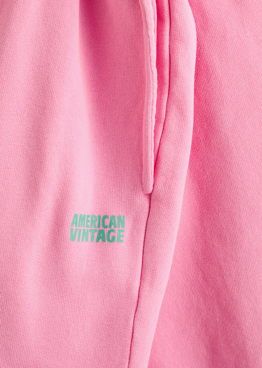 American Vintage Izubird Stretch-cotton Sweatpants Pink