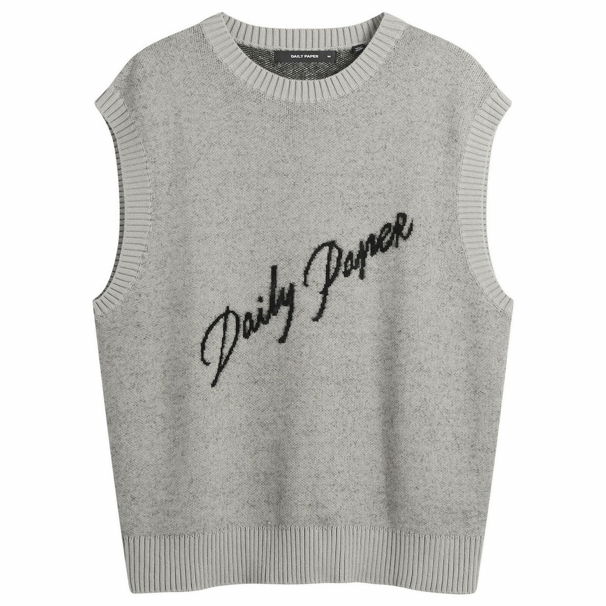 Daily Paper Men's Script Logo Knit Vest in Desert Sage