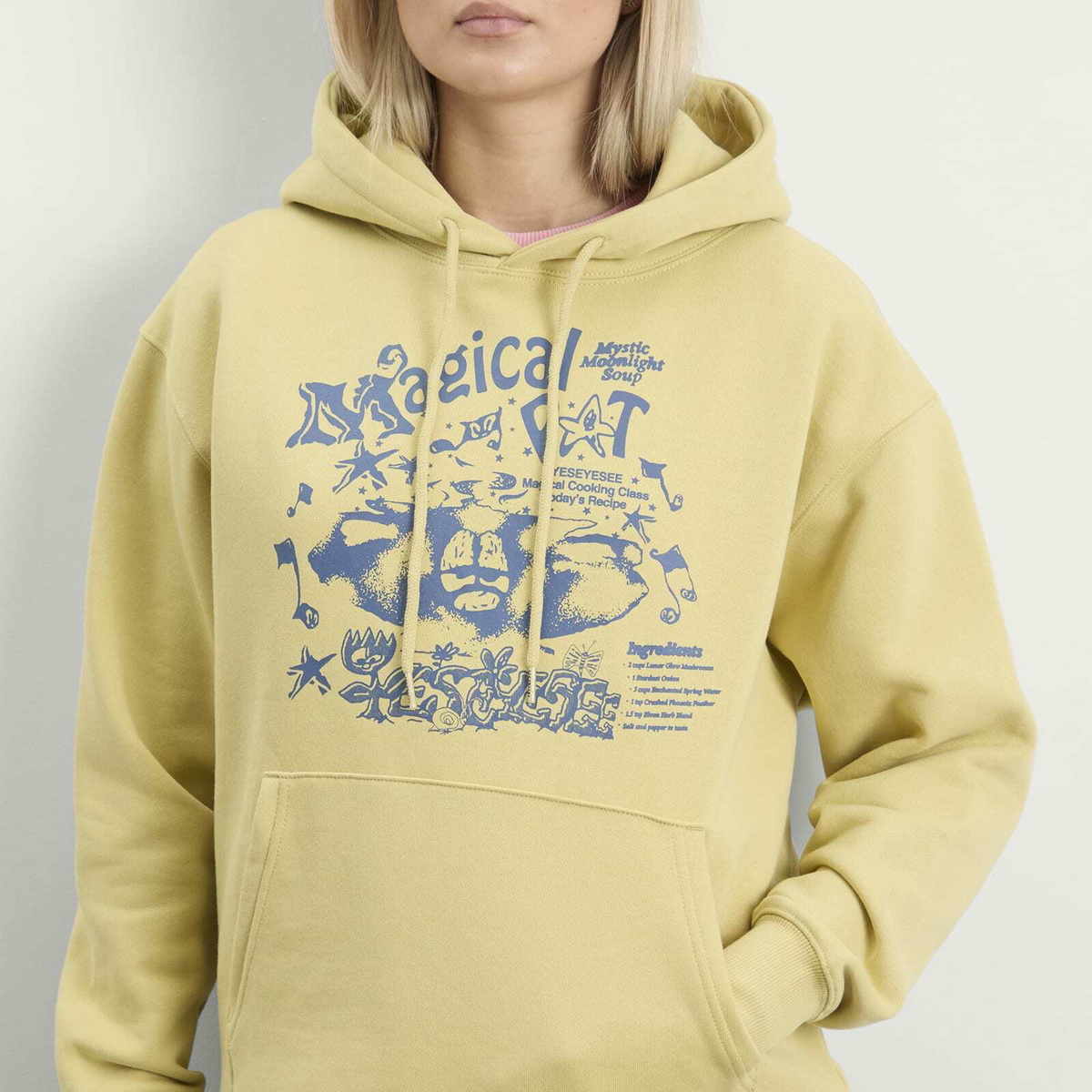 YESEYESEE Women's Y.E.S Magical Hoodie in Light Mustard