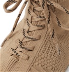 BALENCIAGA - Speed Sock Logo-Print Stretch-Knit Sneakers - Neutrals