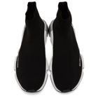 Balenciaga Black and Transparent Rubber Speed Sneakers