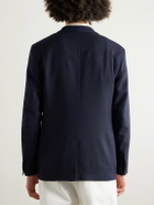 Orlebar Brown - Garret Unstructured Virgin Wool-Piqué Blazer - Blue
