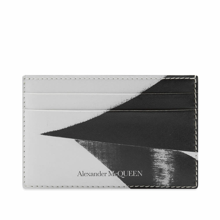 Photo: Alexander McQueen Men's Card Holder in Black/Ivory