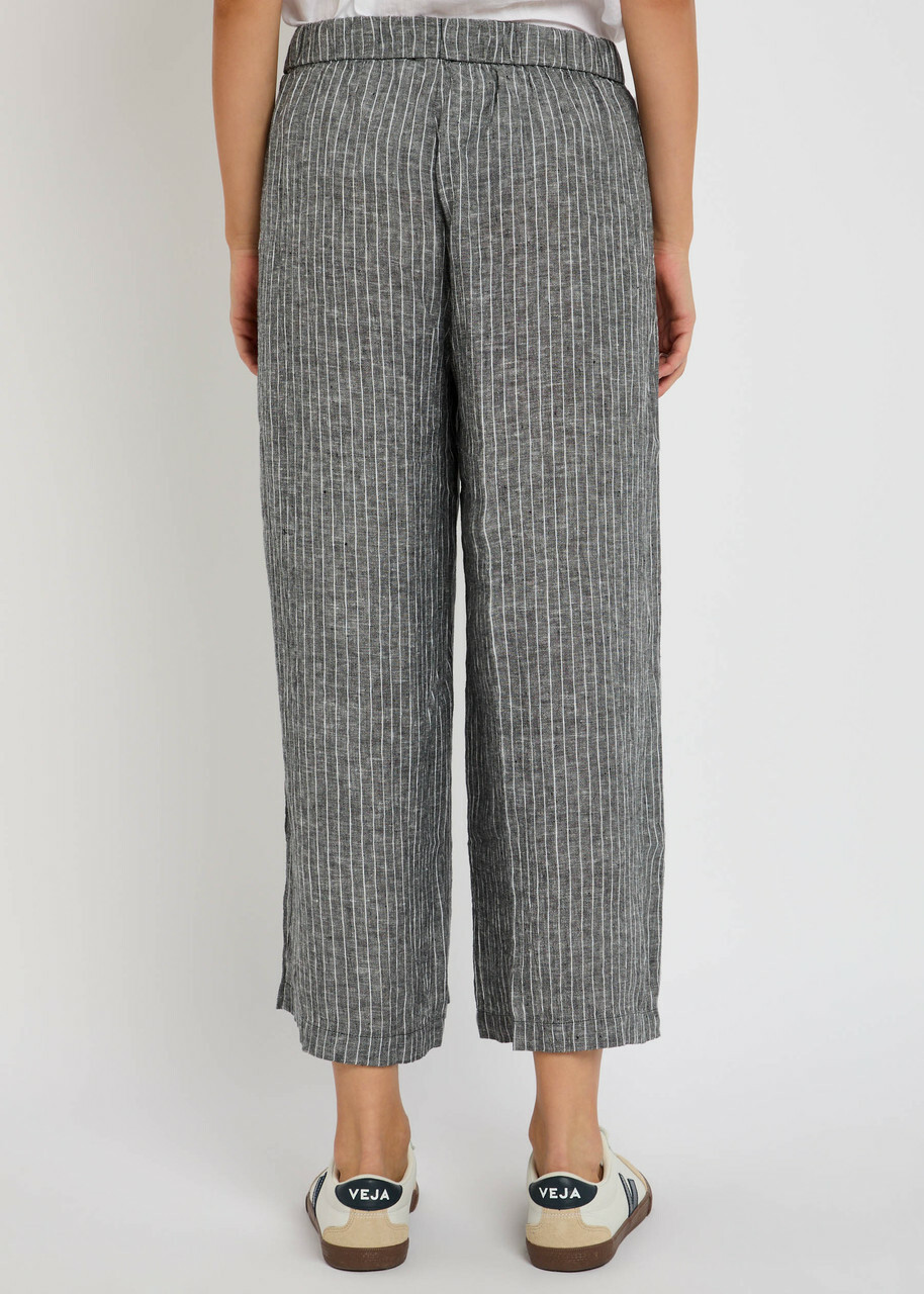 Fabulous Eileen fisher Crop Trousers UK S p Purple linen SO001 main image 0