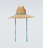 Alanui - Embellished raffia sun hat