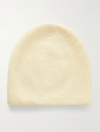 SECOND / LAYER - Ribbed Wool and Cashmere-Blend Beanie - Yellow