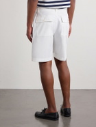 Ralph Lauren Purple label - Straight-Leg Stretch-Cotton Twill Shorts - White