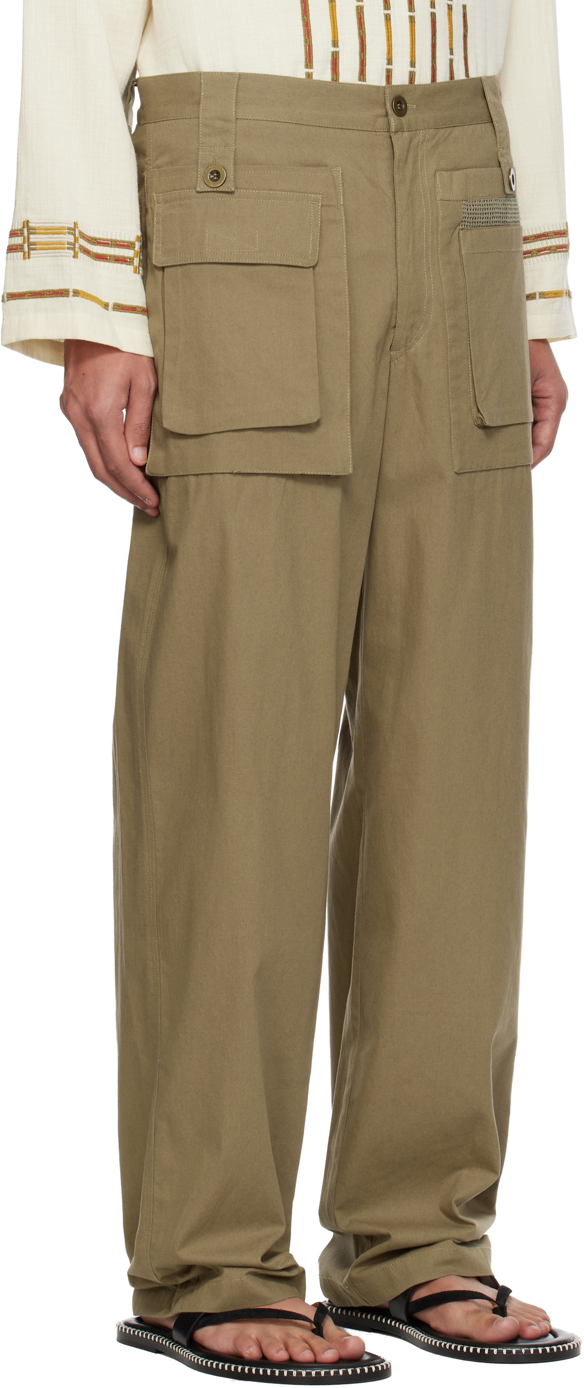 Isabel Marant Khaki Ezio Trousers