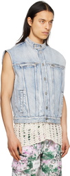 Isabel Marant Blue Jamos Denim Vest