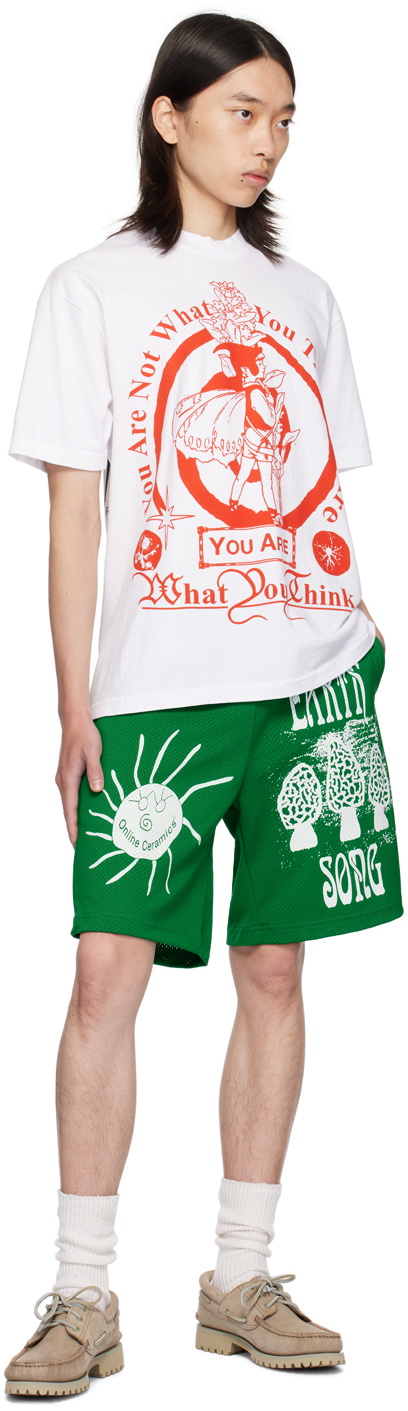 Online Ceramics White 'You Are What You Think' T-Shirt