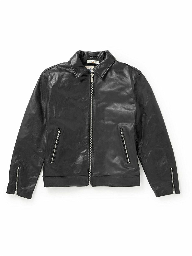 Photo: Nudie Jeans - Eddy Leather Blouson Jacket - Black