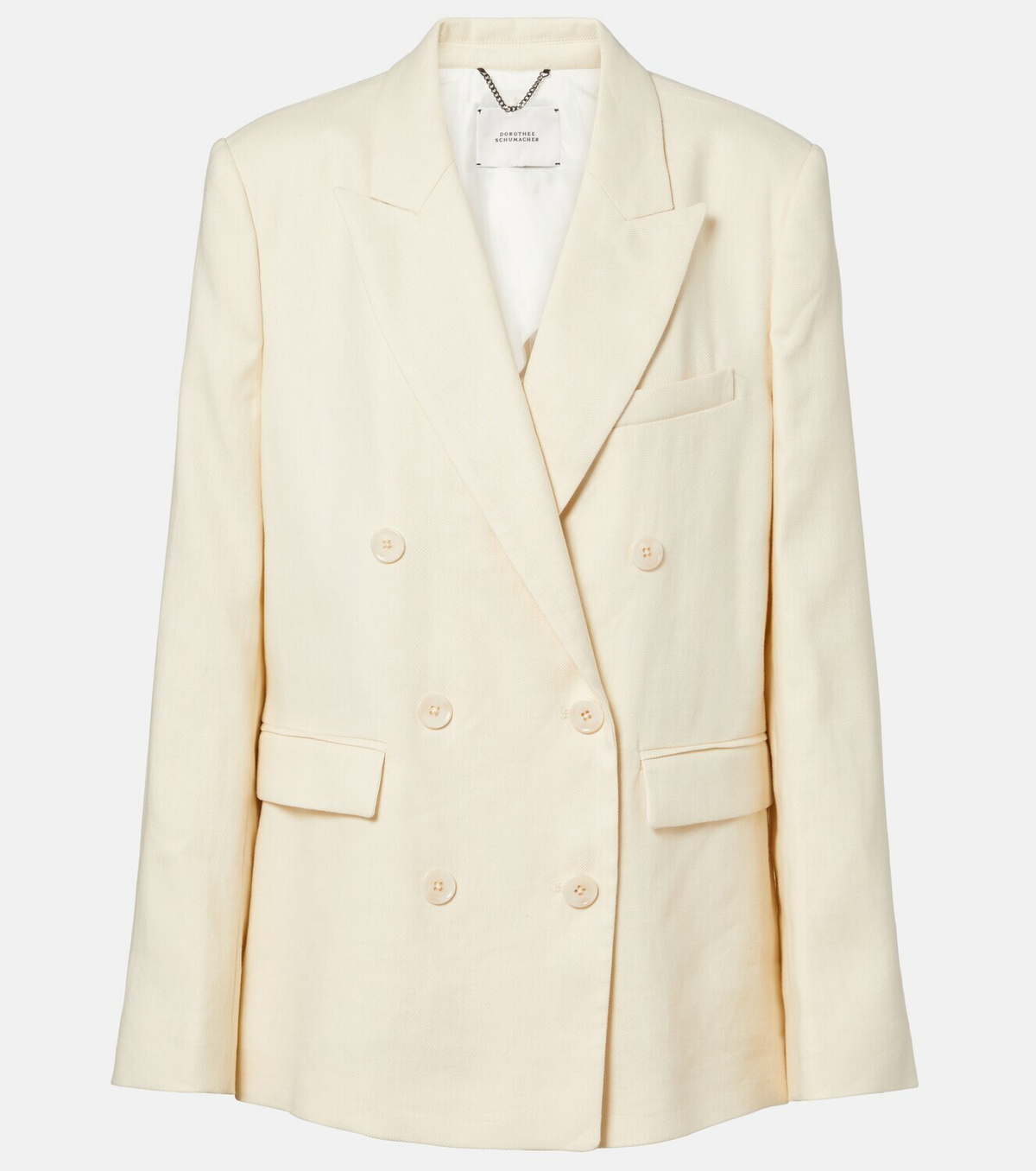Dorothee Schumacher Casual Sophistication linen and cotton blazer
