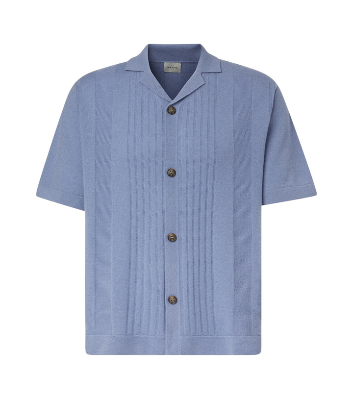 Photo: Le Kasha Gerone knitted cashmere polo shirt