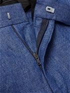 Favourbrook - Evering Windsor Linen Trousers - Blue