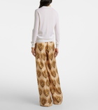 Dolce&Gabbana DG cashmere and silk sweater