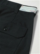 Randy's Garments - Tapered Logo-Appliquéd Cotton-Ripstop Trousers - Black