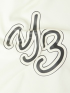 Y-3 - Logo-Print Organic Cotton-Jersey Hoodie - White