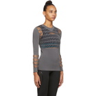 adidas by Stella McCartney Grey Knit Campaign Warp Long Sleeve T-Shirt