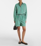 Loewe Double L striped cotton poplin shirt