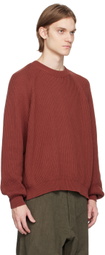 Jan-Jan Van Essche Red Crewneck Sweater