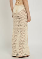 Johanna Ortiz Soul Open-knit Cotton Maxi Skirt Ecru