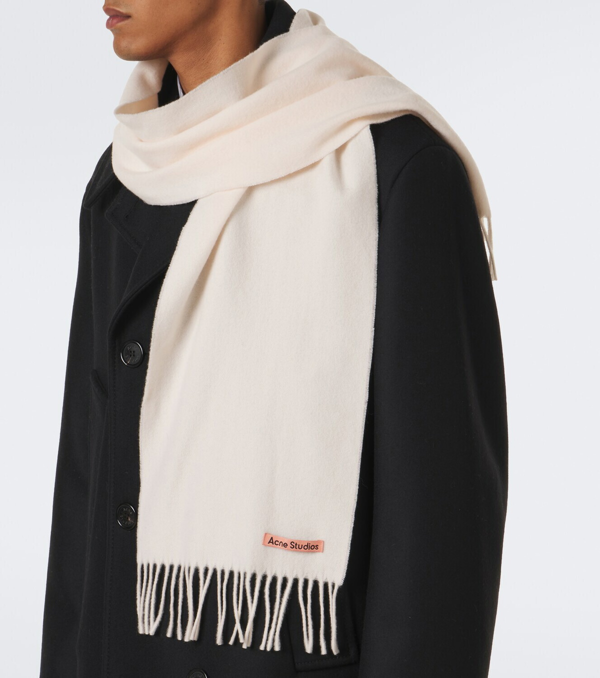 Acne Studios Fringed wool scarf