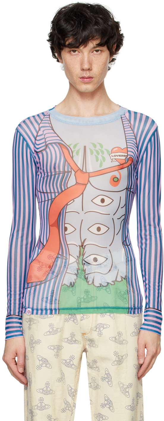 Charles Jeffrey LOVERBOY Multicolor Powermesh Long Sleeve T