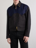 Versace - Wool and Mohair-Blend Blouson Jacket - Brown