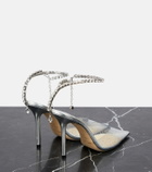 Jimmy Choo - Saeda 100 PVC and leather pumps
