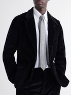 Drake's - 7cm Herringbone Shetland Wool-Twill Tie - Gray