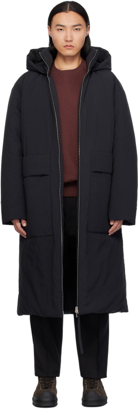 Photo: Jil Sander Black Hooded Down Coat