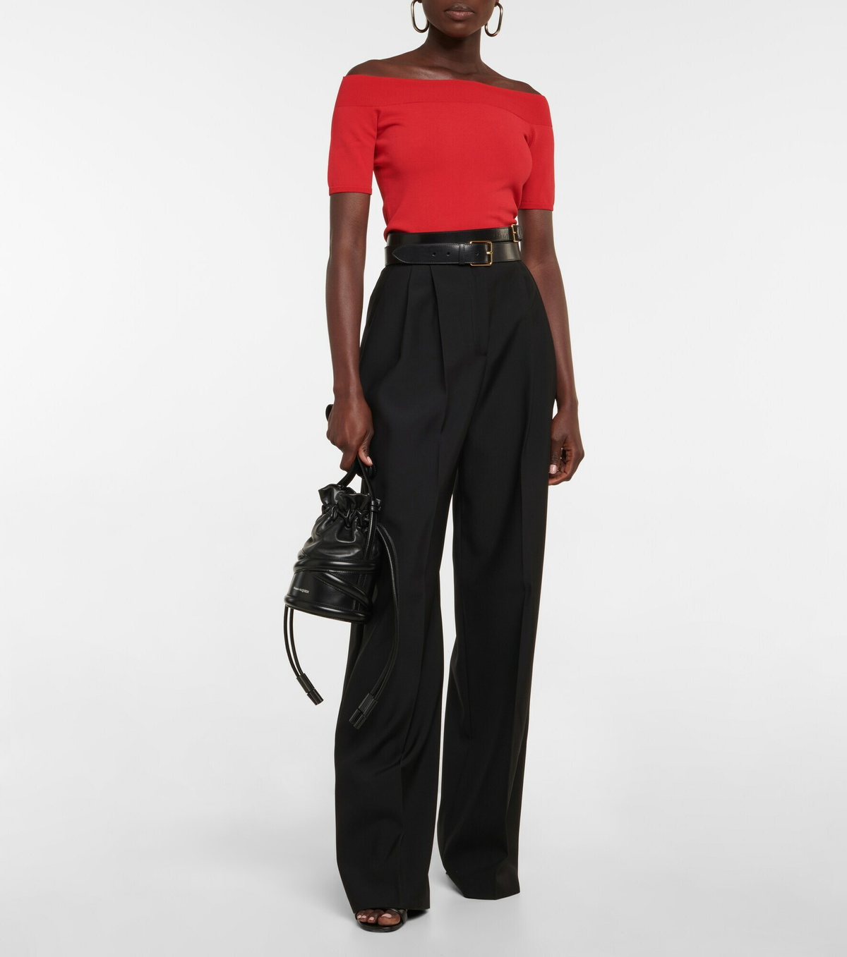 ALEXANDER MCQUEEN extra wide leg pants main image 1