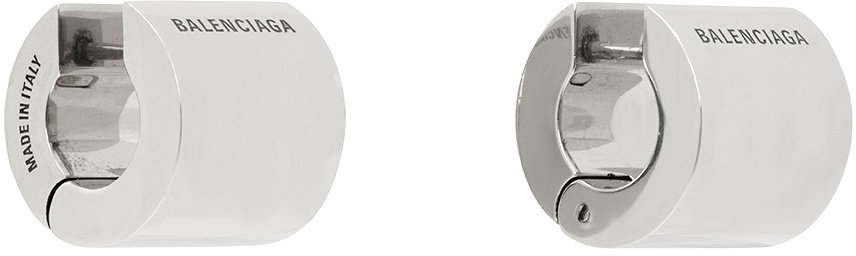 Balenciaga Silver Antique Garage Earrings