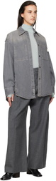 WOOYOUNGMI Gray Wool Trousers