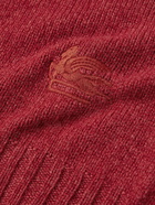 Etro - Logo-Embroidered Cashmere Sweater - Red