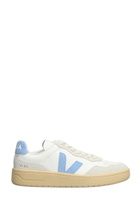 Veja V-90 O.t. Sneakers In White Suede And Leather