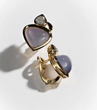 Marina B Trisolina 18kt gold earrings with blue chalcedony and diamonds