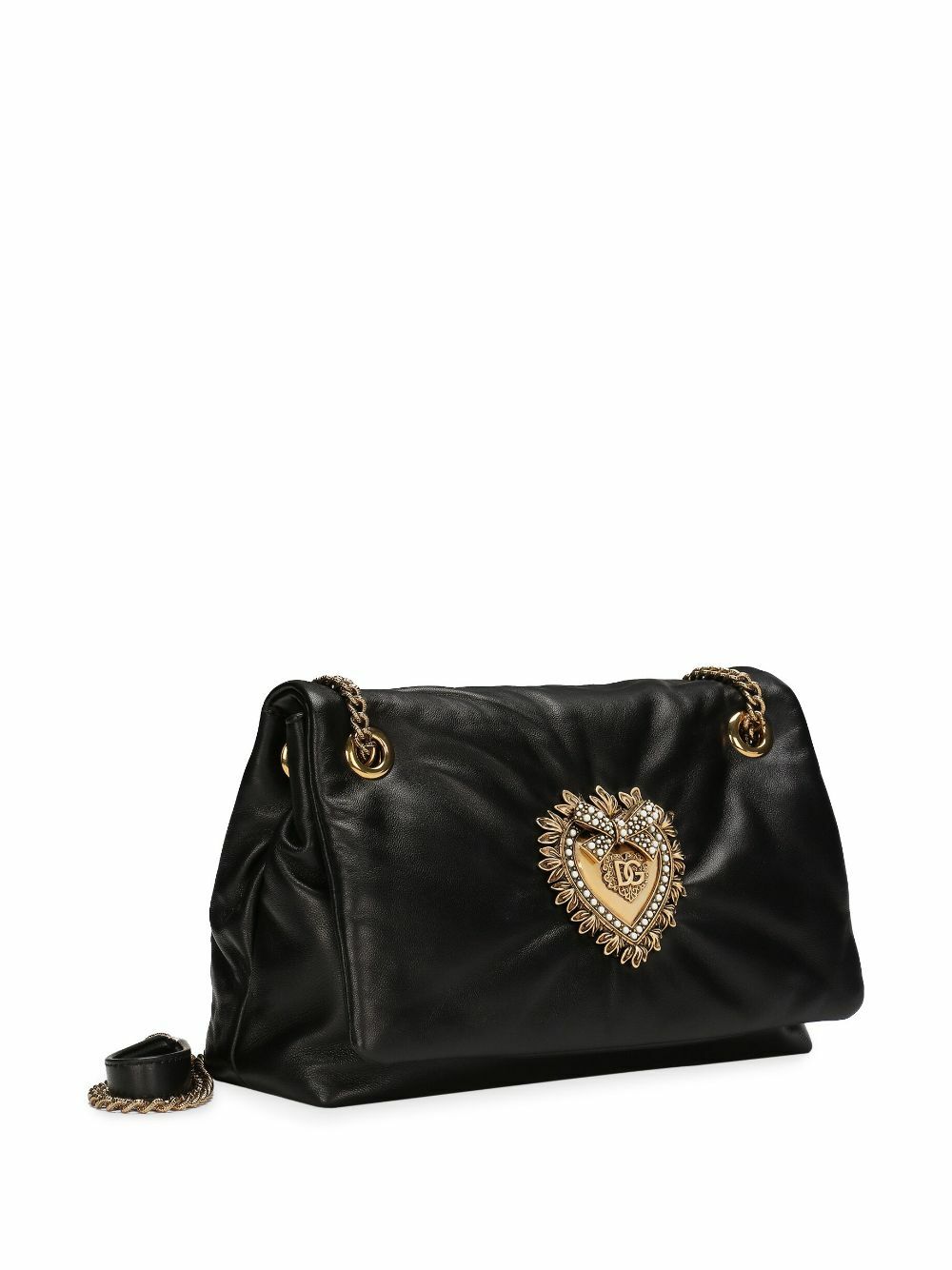 Dolce & Gabbana Women Black Nappa Leather Devotion Shoulder Bag main image 1