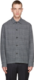 Brioni Black & White Check Regular Shirt