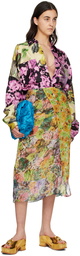 Dries Van Noten Multicolor Floral Midi Skirt