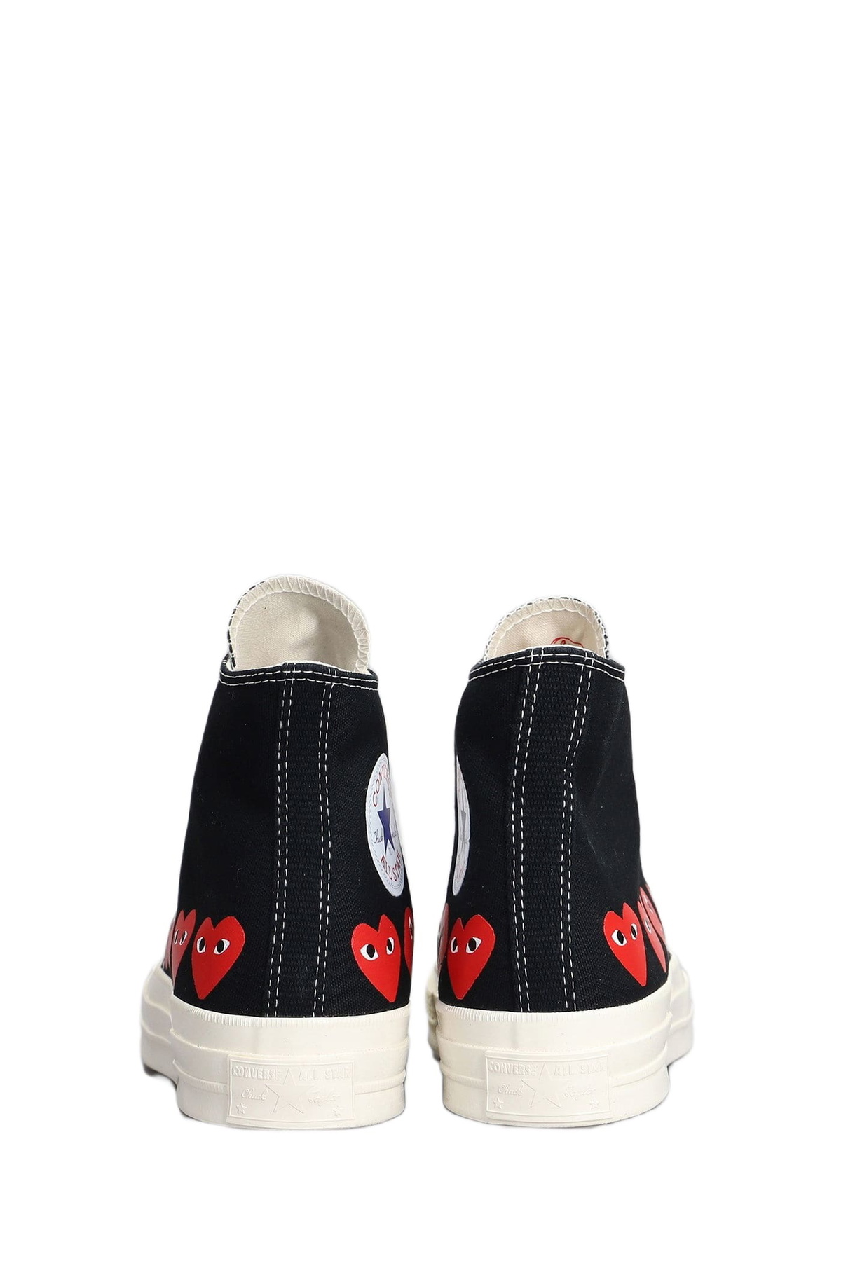 Comme des Garçons Play Chuck 70 Cdg High Sneakers In Black Cotton