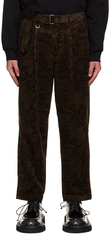Photo: SOPHNET. Brown Paisley Trousers