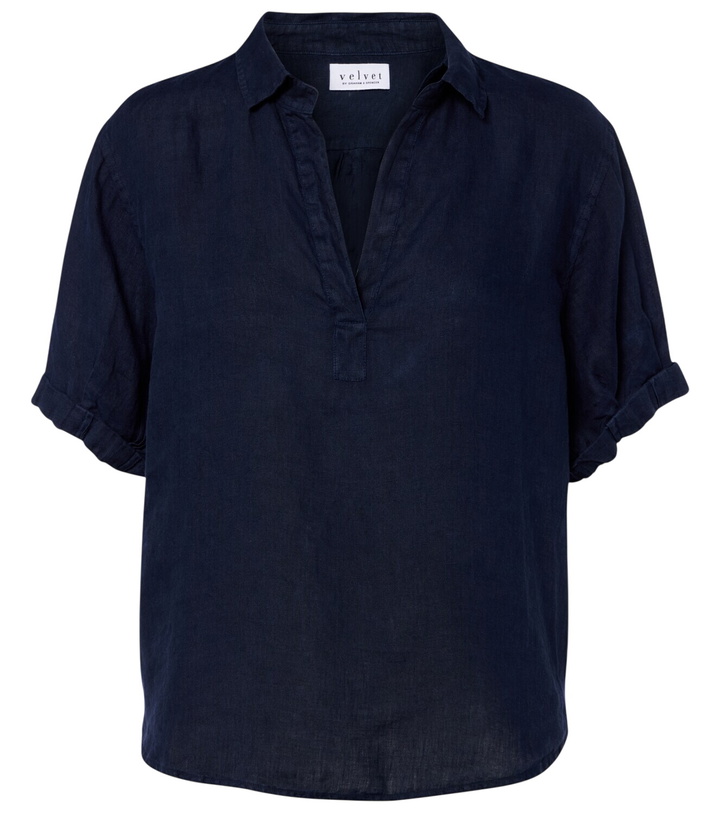 Photo: Velvet Vivica linen top