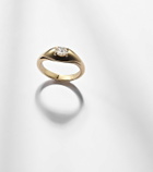 Stone and Strand Essential 14kt gold pinky ring with diamonds