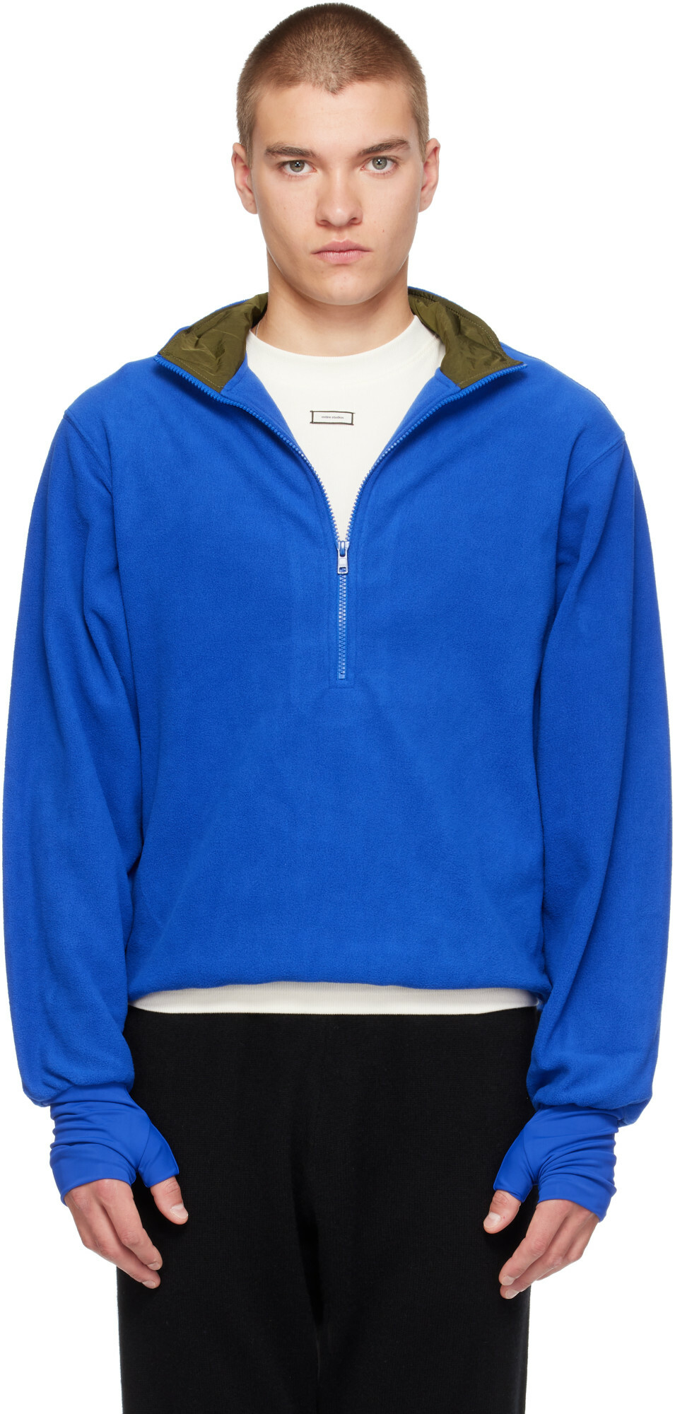 Entire Studios Blue Shell Fleece Sweatshirt